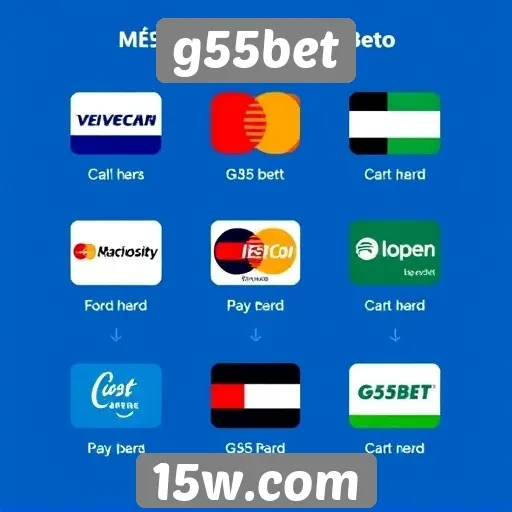 Métodos de pagamento aceitos na plataforma g55bet